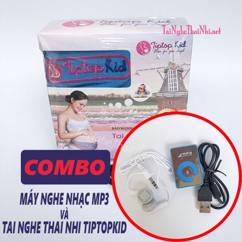 Combo Tai nghe thai nhi Tiptop Kid + Máy nghe nhạc MP3